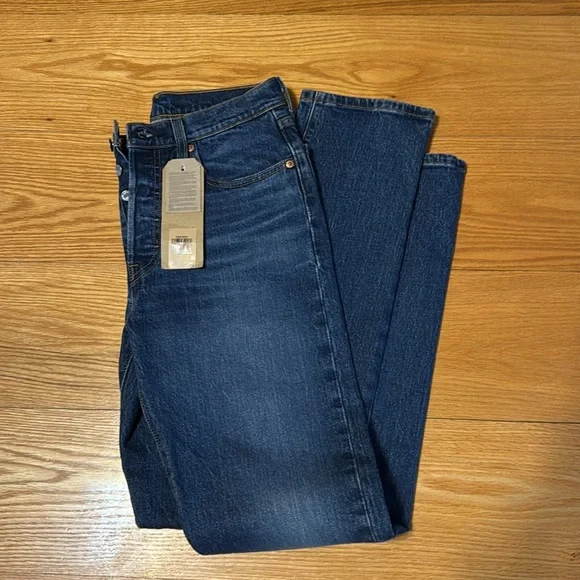 Levi’s women’s 501 original high rise straight leg jean size 27 brand new w tags - Picture 5 of 10